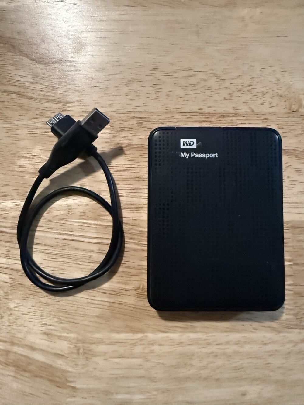 WD My Passport 1TB Portable External HDD USB 3.0 USB-Powered Black